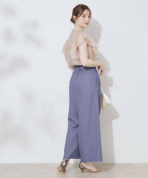 Couture Brooch / クチュールブローチ シャツ・ブラウス | 【洗える・オシャレな透け感】タックデザインフレア袖シアーブラウス | 詳細30