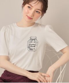 Couture Brooch / クチュールブローチ Tシャツ | 【接触冷感・UV機能あり・マシンウォッシャブル】60シルケット パフュームエンブロTシャツ