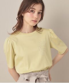 Couture Brooch / クチュールブローチ Tシャツ | 【接触冷感・UV機能あり・マシンウォッシャブル】60シルケット パフュームエンブロTシャツ