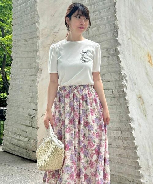 Couture Brooch / クチュールブローチ Tシャツ | 【接触冷感・UV機能あり・マシンウォッシャブル】60シルケット パフュームエンブロTシャツ | 詳細11