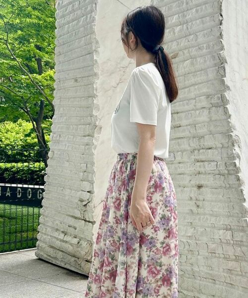 Couture Brooch / クチュールブローチ Tシャツ | 【接触冷感・UV機能あり・マシンウォッシャブル】60シルケット パフュームエンブロTシャツ | 詳細12