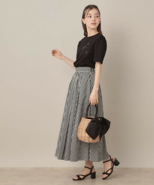 Couture Brooch / クチュールブローチ Tシャツ | 【接触冷感・UV機能あり・マシンウォッシャブル】60シルケット パフュームエンブロTシャツ | 詳細16