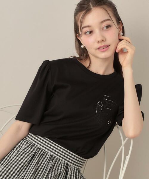 Couture Brooch / クチュールブローチ Tシャツ | 【接触冷感・UV機能あり・マシンウォッシャブル】60シルケット パフュームエンブロTシャツ | 詳細18