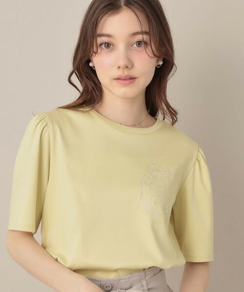 Couture Brooch / クチュールブローチ Tシャツ | 【接触冷感・UV機能あり・マシンウォッシャブル】60シルケット パフュームエンブロTシャツ | 詳細25