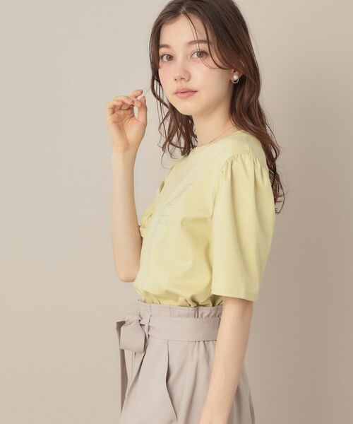 Couture Brooch / クチュールブローチ Tシャツ | 【接触冷感・UV機能あり・マシンウォッシャブル】60シルケット パフュームエンブロTシャツ | 詳細26