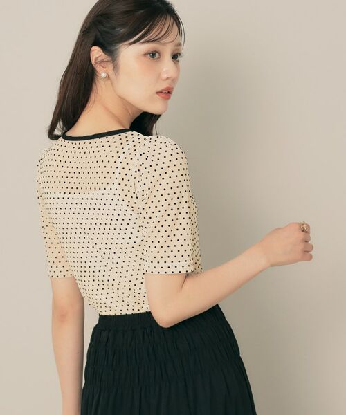 Couture Brooch / クチュールブローチ カットソー | 2WAYリボンドットチュールプルオーバー | 詳細12