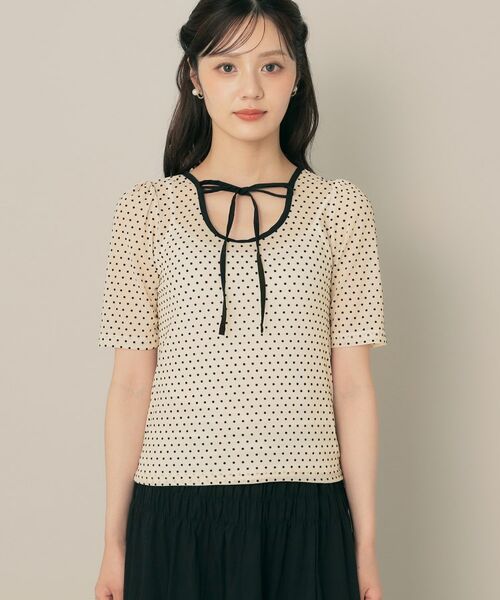 Couture Brooch / クチュールブローチ カットソー | 2WAYリボンドットチュールプルオーバー | 詳細19