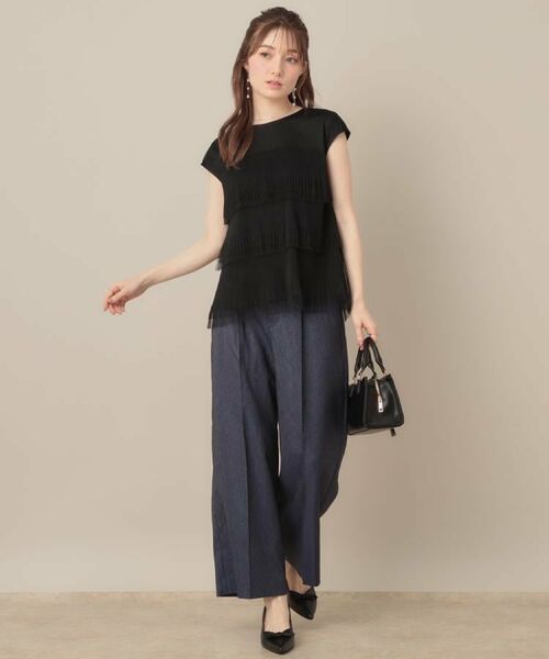 Couture Brooch / クチュールブローチ カットソー | 【マシンウォッシャブル・大人可愛い】チュールプリーツチュニック | 詳細16