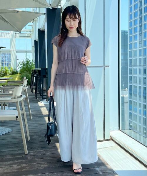 Couture Brooch / クチュールブローチ カットソー | 【マシンウォッシャブル・大人可愛い】チュールプリーツチュニック | 詳細30