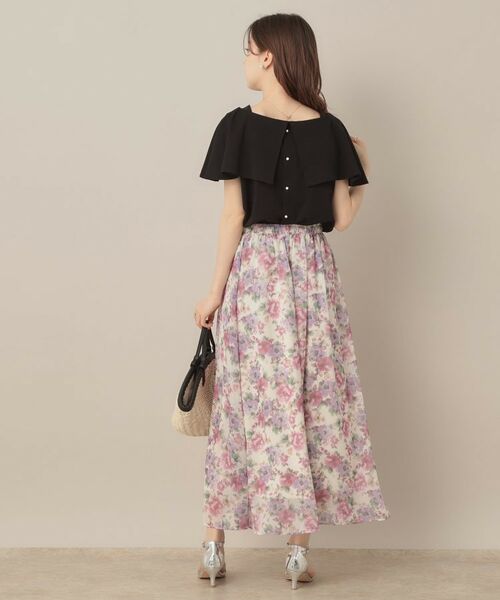 Couture Brooch / クチュールブローチ カットソー | 【マシンウォッシャブル・UVケア・接触冷感】2WAYケープデザインカットソー | 詳細15