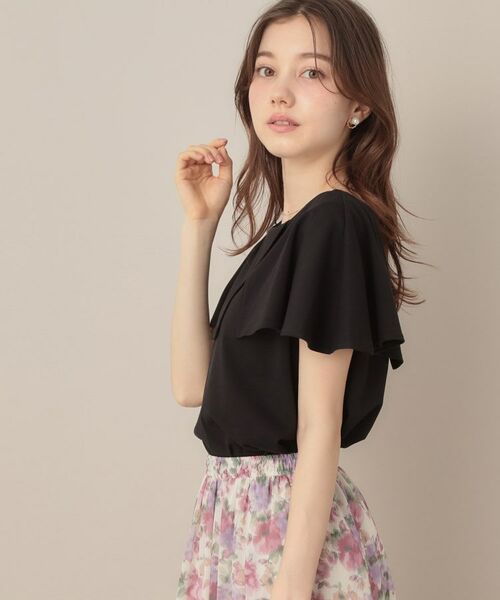 Couture Brooch / クチュールブローチ カットソー | 【マシンウォッシャブル・UVケア・接触冷感】2WAYケープデザインカットソー | 詳細17