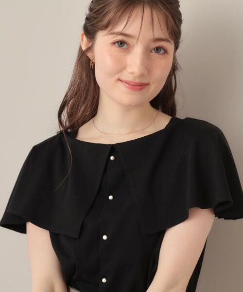 Couture Brooch / クチュールブローチ カットソー | 【マシンウォッシャブル・UVケア・接触冷感】2WAYケープデザインカットソー | 詳細24