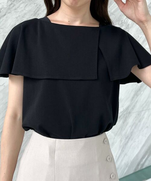 Couture Brooch / クチュールブローチ カットソー | 【マシンウォッシャブル・UVケア・接触冷感】2WAYケープデザインカットソー | 詳細28