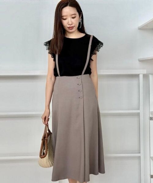 Couture Brooch / クチュールブローチ カットソー | 【マシンウォッシャブル・UVケア・接触冷感】フレンチ肩レースカットソー | 詳細30