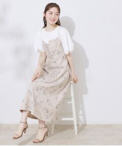 Couture Brooch / クチュールブローチ ロング・マキシ丈ワンピース | 【洗える・大人可愛い】リネンライクアソートキャミワンピース