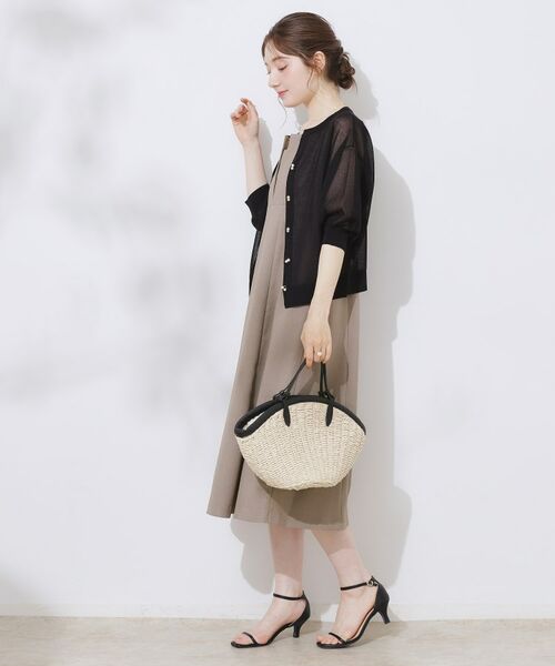 Couture Brooch / クチュールブローチ ロング・マキシ丈ワンピース | 【洗える・大人可愛い】リネンライクアソートキャミワンピース | 詳細12