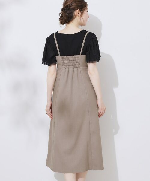 Couture Brooch / クチュールブローチ ロング・マキシ丈ワンピース | 【洗える・大人可愛い】リネンライクアソートキャミワンピース | 詳細29