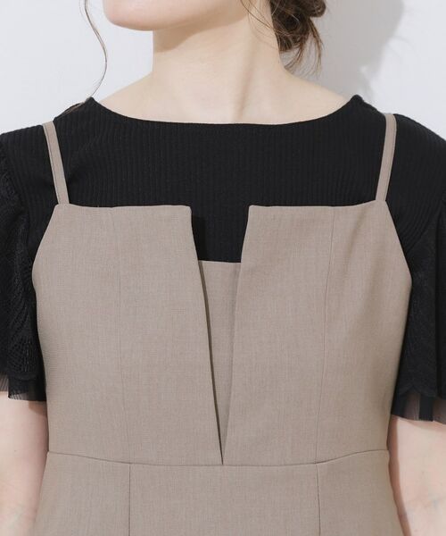 Couture Brooch / クチュールブローチ ロング・マキシ丈ワンピース | 【洗える・大人可愛い】リネンライクアソートキャミワンピース | 詳細30