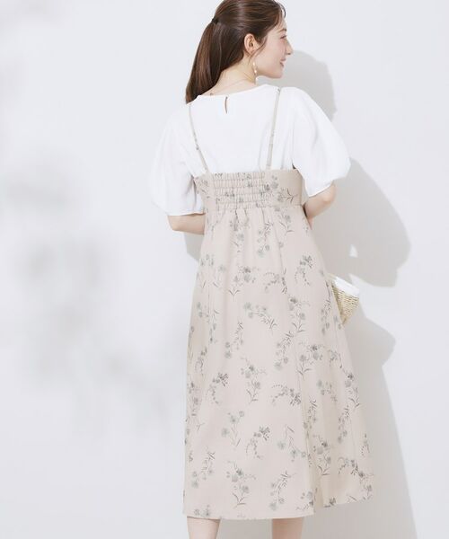 Couture Brooch / クチュールブローチ ロング・マキシ丈ワンピース | 【洗える・大人可愛い】リネンライクアソートキャミワンピース | 詳細6