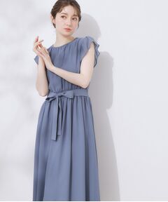 Couture Brooch / クチュールブローチ ロング・マキシ丈ワンピース | 【一枚で着映える・楽ちん・ドライタッチ】フリルスリーブワンピース