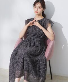 Couture Brooch / クチュールブローチ ロング・マキシ丈ワンピース | 【一枚で着映える・楽ちん・ドライタッチ】フリルスリーブワンピース