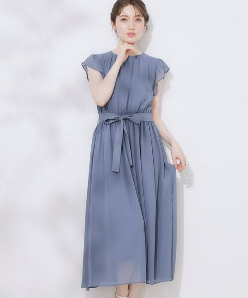 Couture Brooch / クチュールブローチ ロング・マキシ丈ワンピース | 【一枚で着映える・楽ちん・ドライタッチ】フリルスリーブワンピース | 詳細16