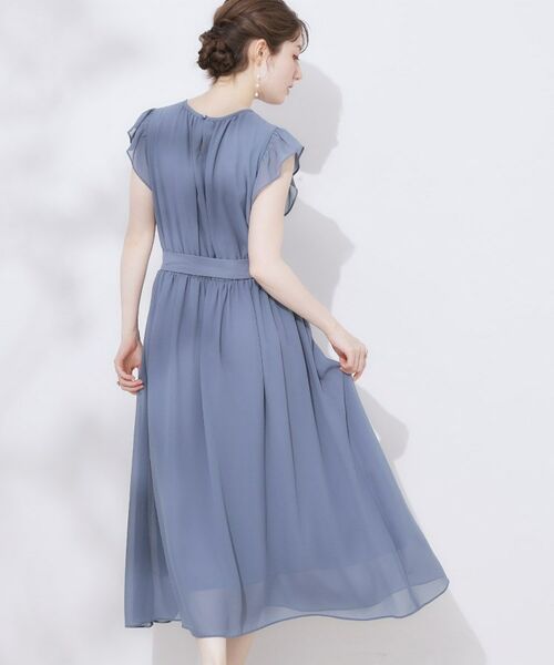 Couture Brooch / クチュールブローチ ロング・マキシ丈ワンピース | 【一枚で着映える・楽ちん・ドライタッチ】フリルスリーブワンピース | 詳細17