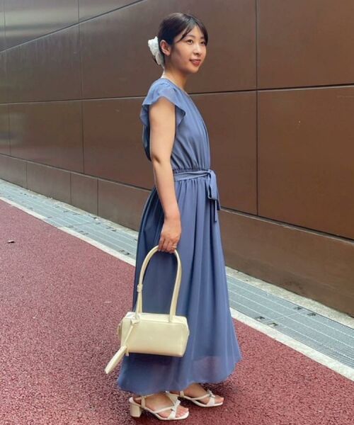 Couture Brooch / クチュールブローチ ロング・マキシ丈ワンピース | 【一枚で着映える・楽ちん・ドライタッチ】フリルスリーブワンピース | 詳細19