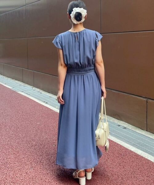 Couture Brooch / クチュールブローチ ロング・マキシ丈ワンピース | 【一枚で着映える・楽ちん・ドライタッチ】フリルスリーブワンピース | 詳細20