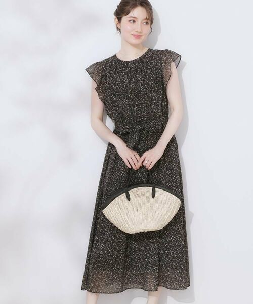 Couture Brooch / クチュールブローチ ロング・マキシ丈ワンピース | 【一枚で着映える・楽ちん・ドライタッチ】フリルスリーブワンピース | 詳細28