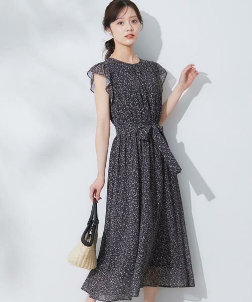 Couture Brooch / クチュールブローチ ロング・マキシ丈ワンピース | 【一枚で着映える・楽ちん・ドライタッチ】フリルスリーブワンピース | 詳細29