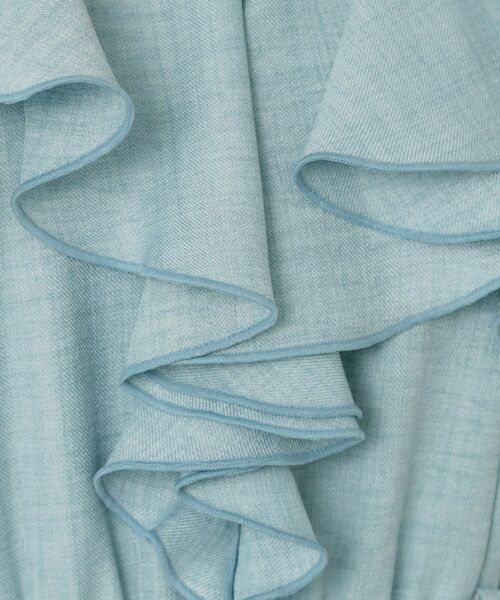 Couture Brooch / クチュールブローチ ロング・マキシ丈ワンピース | デニムライク麻調フリルワンピース | 詳細15