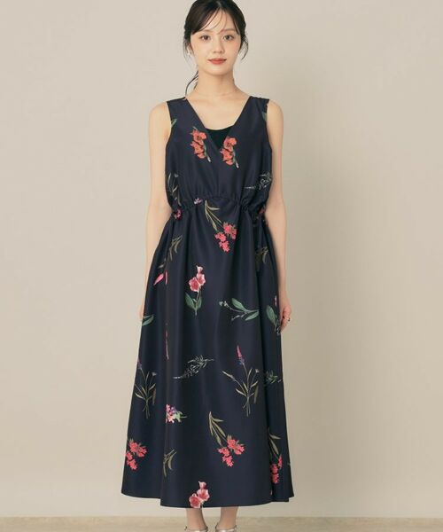 Couture Brooch / クチュールブローチ ロング・マキシ丈ワンピース | ビックフラワーVネックワンピース | 詳細15