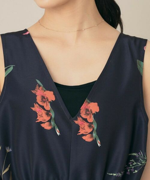 Couture Brooch / クチュールブローチ ロング・マキシ丈ワンピース | ビックフラワーVネックワンピース | 詳細18