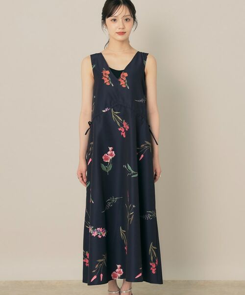 Couture Brooch / クチュールブローチ ロング・マキシ丈ワンピース | ビックフラワーVネックワンピース | 詳細24