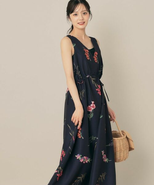 Couture Brooch / クチュールブローチ ロング・マキシ丈ワンピース | ビックフラワーVネックワンピース | 詳細8