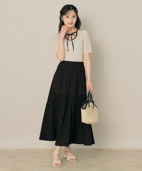 Couture Brooch / クチュールブローチ ロング・マキシ丈スカート | ティアード切替スカート | 詳細11