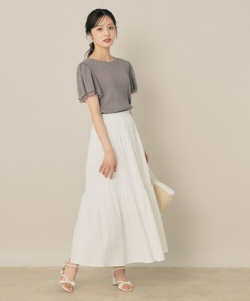 Couture Brooch / クチュールブローチ ロング・マキシ丈スカート | ティアード切替スカート | 詳細4