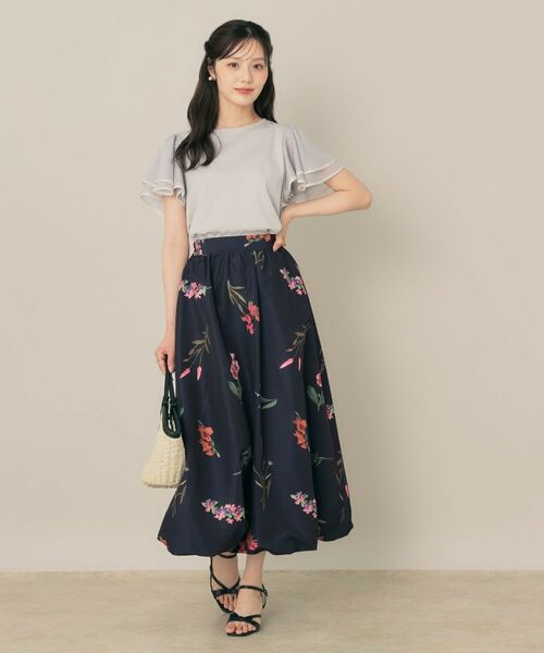 Couture Brooch / クチュールブローチ ロング・マキシ丈スカート | ビックフラワーバルーンスカート | 詳細11