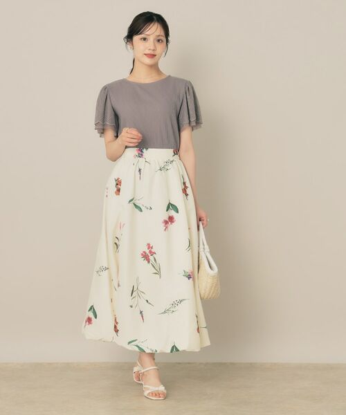 Couture Brooch / クチュールブローチ ロング・マキシ丈スカート | ビックフラワーバルーンスカート | 詳細4