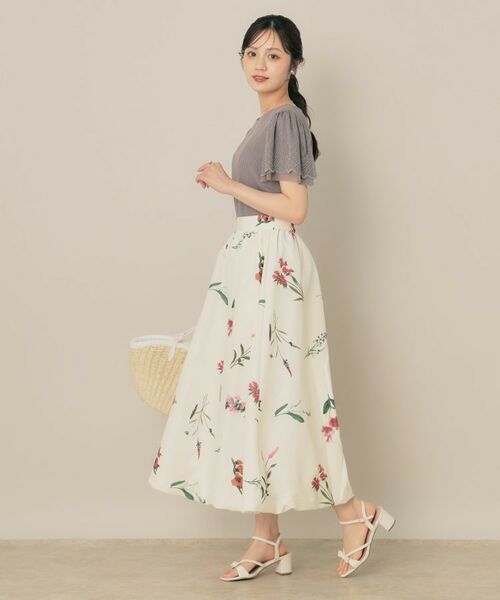 Couture Brooch / クチュールブローチ ロング・マキシ丈スカート | ビックフラワーバルーンスカート | 詳細5