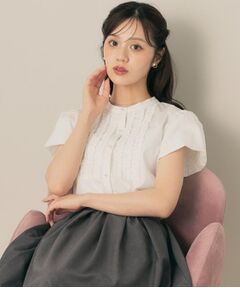 Couture Brooch / クチュールブローチ シャツ・ブラウス | 【大人フェミニン・華奢見え・通勤】フロントフリルシャツ