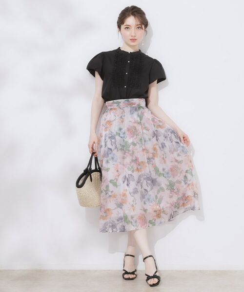 Couture Brooch / クチュールブローチ シャツ・ブラウス | 【大人フェミニン・華奢見え・通勤】フロントフリルシャツ | 詳細15