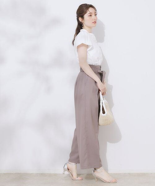 Couture Brooch / クチュールブローチ シャツ・ブラウス | 【大人フェミニン・華奢見え・通勤】フロントフリルシャツ | 詳細2