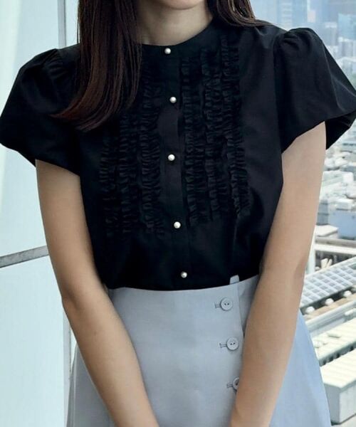 Couture Brooch / クチュールブローチ シャツ・ブラウス | 【大人フェミニン・華奢見え・通勤】フロントフリルシャツ | 詳細24