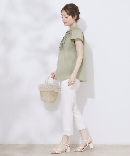 Couture Brooch / クチュールブローチ シャツ・ブラウス | 【大人フェミニン・華奢見え・通勤】フロントフリルシャツ | 詳細26