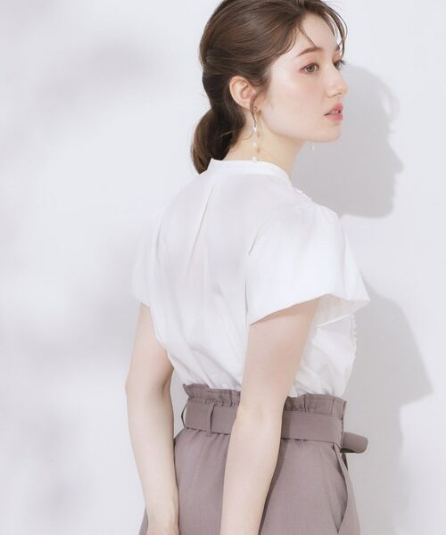 Couture Brooch / クチュールブローチ シャツ・ブラウス | 【大人フェミニン・華奢見え・通勤】フロントフリルシャツ | 詳細7