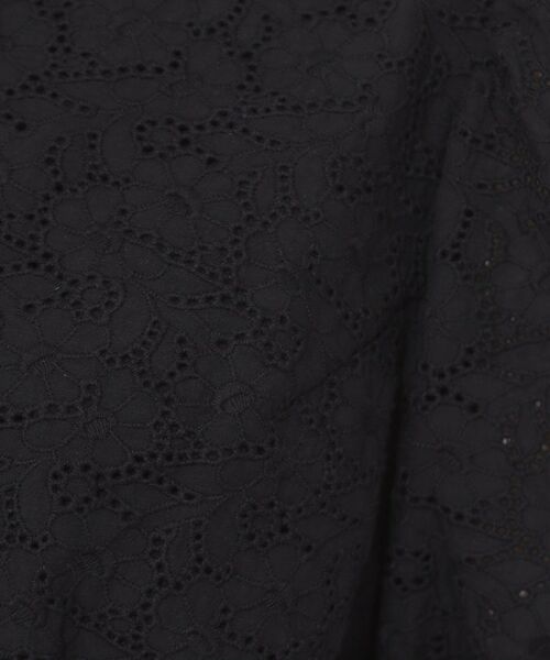 Couture Brooch / クチュールブローチ シャツ・ブラウス | 【一枚で着映える・花柄刺繍・5分袖】バックレースアップ カットワークレースブラウス | 詳細26