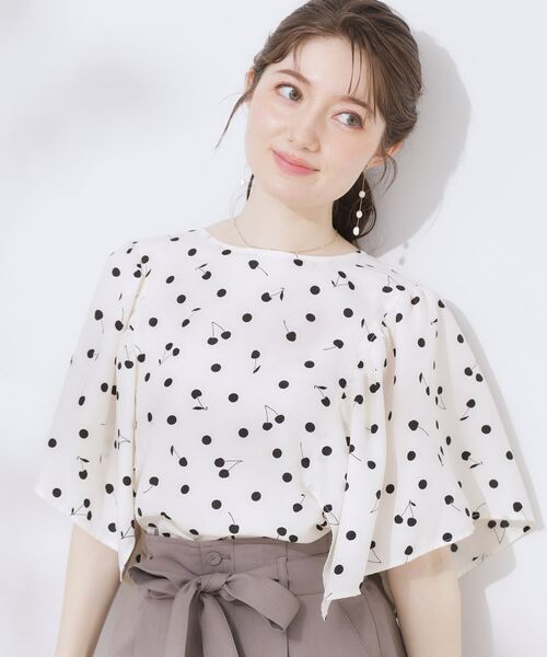 Couture Brooch / クチュールブローチ シャツ・ブラウス | さくらんぼドットブラウス | 詳細8