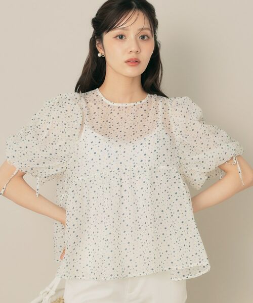 Couture Brooch / クチュールブローチ チュニック | シアーフラワーチュニック | 詳細1